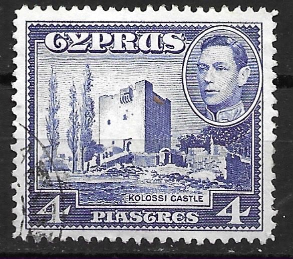 Tutti i francobolli: Zypern 1951: Kolossi – Usato da Zürich venduto da Rainstamps