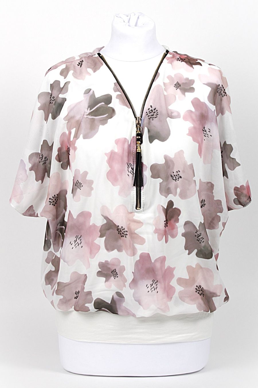 T-shirt: T-Shirt Blumenmuster mit Reisverschluss – Usato da Zollikofen venduto da Restwert_Zollikofen
