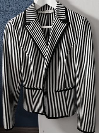 Veste rayée Zara Basic, taille S - Élégante pour l'été!