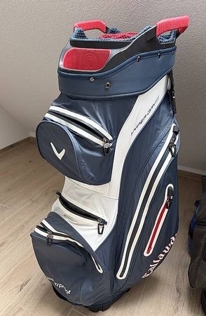 Callaway Golfbag blau-weiss mit roten Details