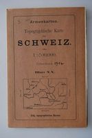 Top. K. der Schweiz, Dufourkarte, Blatt XX, 1:100'000 1902