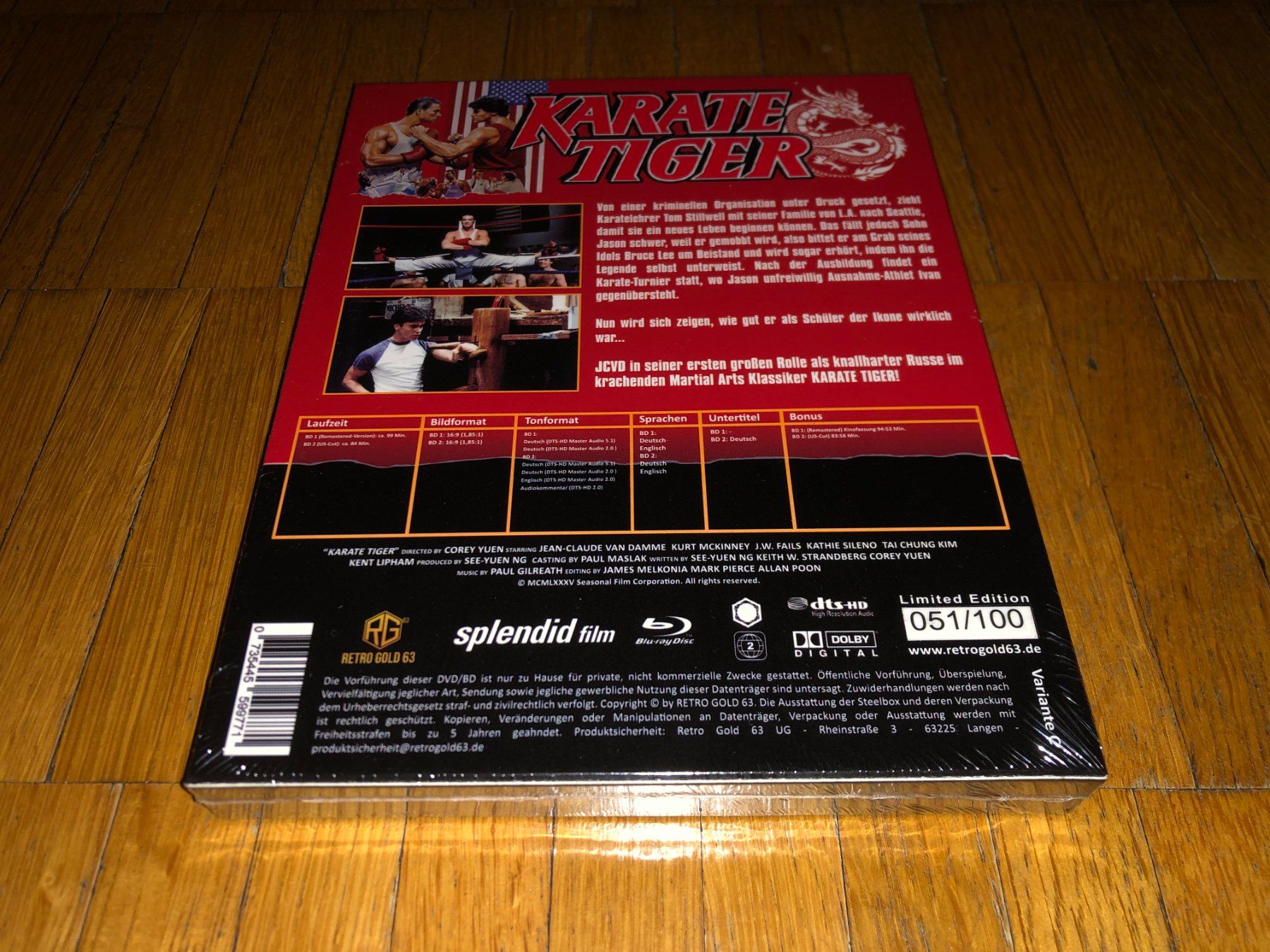 Tutti i DVDs: Karate Tiger - STEEL BOOK - C - UNCUT – Nuovo e nell'imballaggio originale da Basel venduto da havsok 1