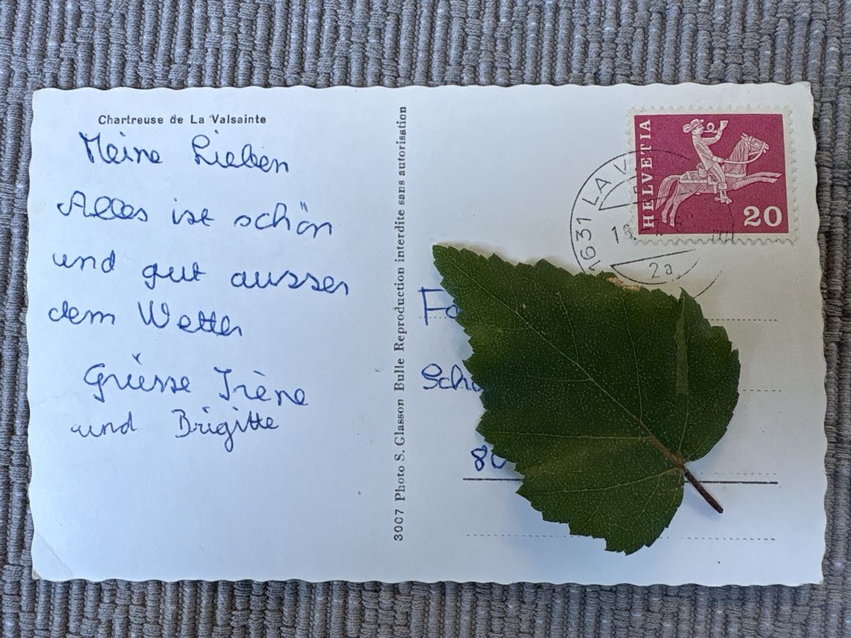 Ansichtskarten: AK von Chartreuse de la Valsainte – Gebraucht aus Rümlang von Brieftaube1 1