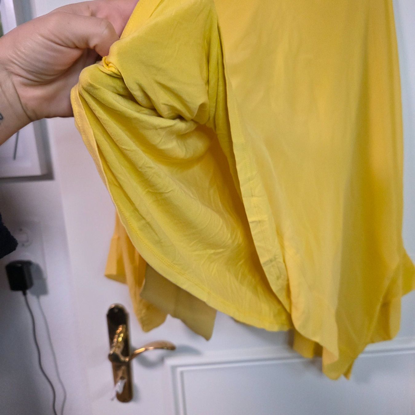 Camicette: Gelbe Bluse kaschiert Bauch & Arme L/XL – Usato da Wald ZH venduto da CapLux 6