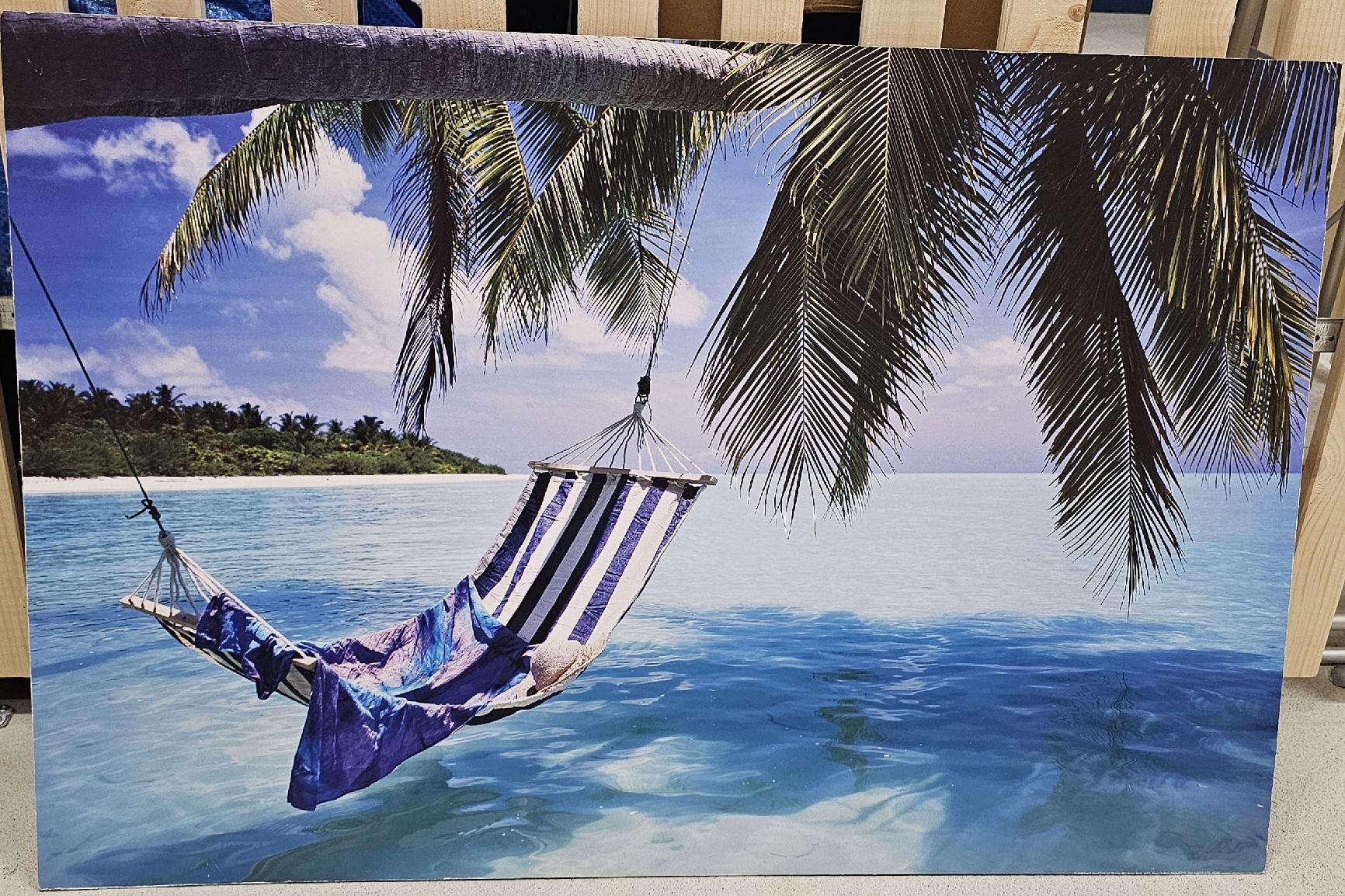 Foto & Immagini: Wandbild mit Hängematte! – Usato da Zürich venduto da pri_9hkk