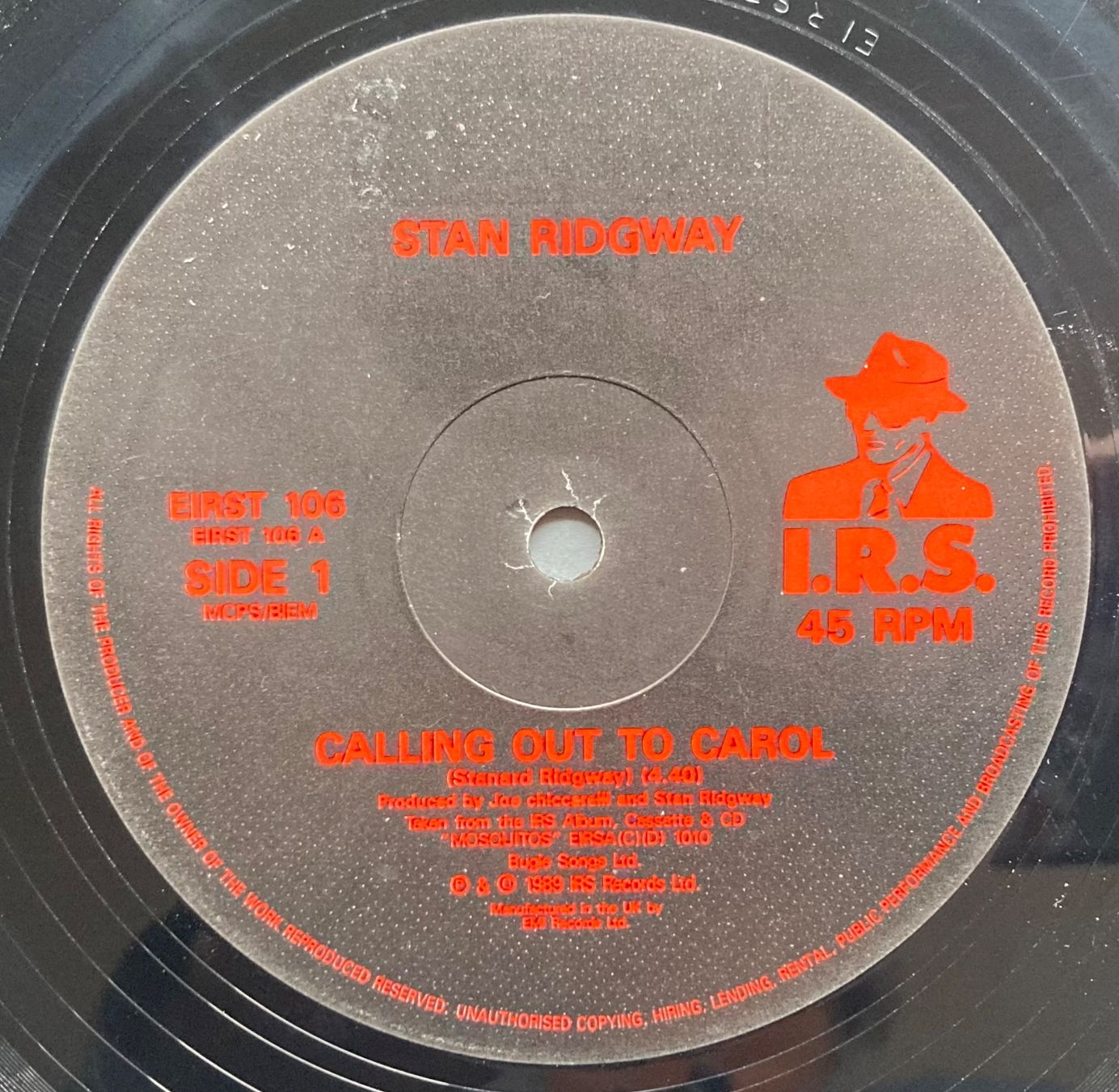 Schallplatten: STAN RIDGWAY - CALLING OUT TO CAROL – Gebraucht aus Poliez-Pittet von Newtown-Records 2