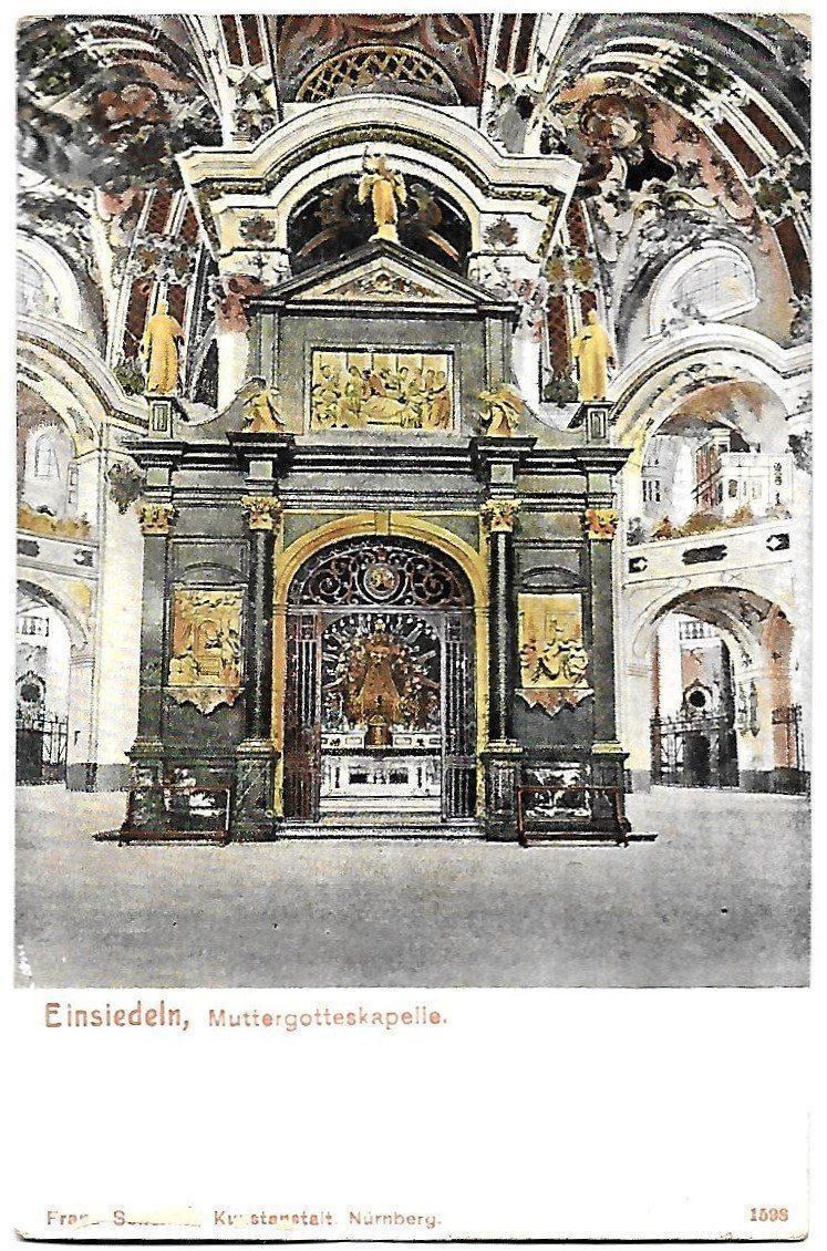 Cartoline postali: Einsiedeln, Muttergotteskapelle – Usato da Kloten venduto da kanschweiz