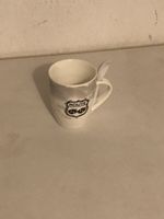 Tasse mit Löffel Route 66 Comic Motiv guter Zustand
