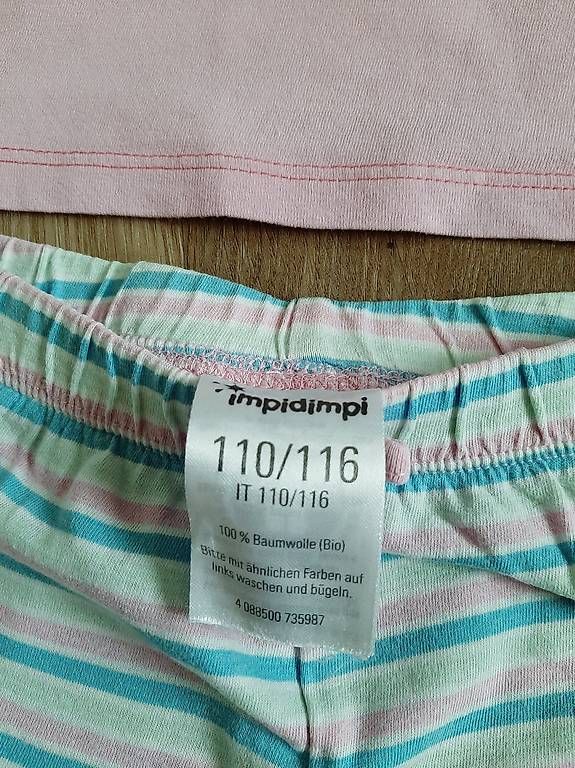 Pyjamas & Ähnliches: Herziges 3-teiliges Pyjama-Set rosa Gr. 110/116 impidimpi – Gebraucht aus Bütschwil von enzian008 2