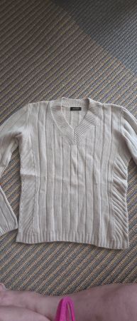 Damen Pullover Joe Taft beige Grösse M 100% Kaschmir
