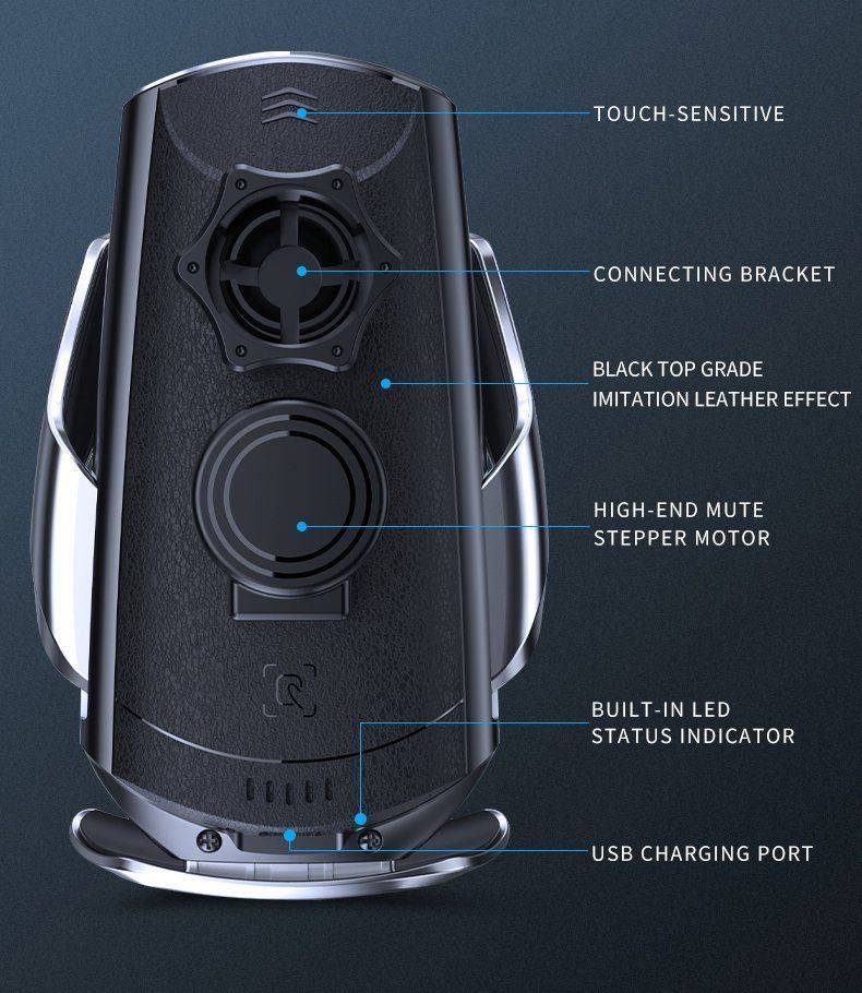Chargements: Support Chargeur 15w Voiture autoserrage kit main libre – Neuf avec emballage d'origine à Morges par Carskin 2