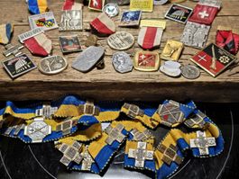 Sammlung von alten Schützen Medaillen, Schweiz - Rarität!