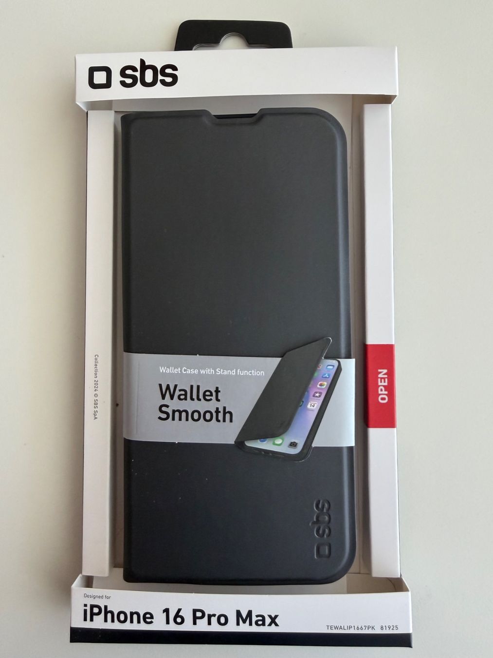 Cover & Protezioni schermo: SBS Walet Case pour iPhone 16 Pro Max – Nuovo e nell'imballaggio originale da St-Gingolph venduto da GoldenKeys