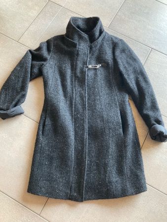 Kurzmantel Gr. 36; Zero; Wolle; mit Kapuze, Neuwertig!