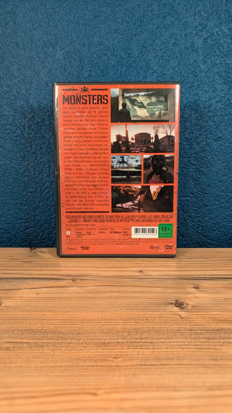 Tutti i DVDs: Monsters DVD – Usato da Flumenthal venduto da Neondrian 1