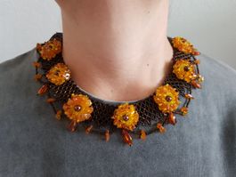 Kette Bernstein, Handarbeit, Länge 45 cm, Unikat, neu!!