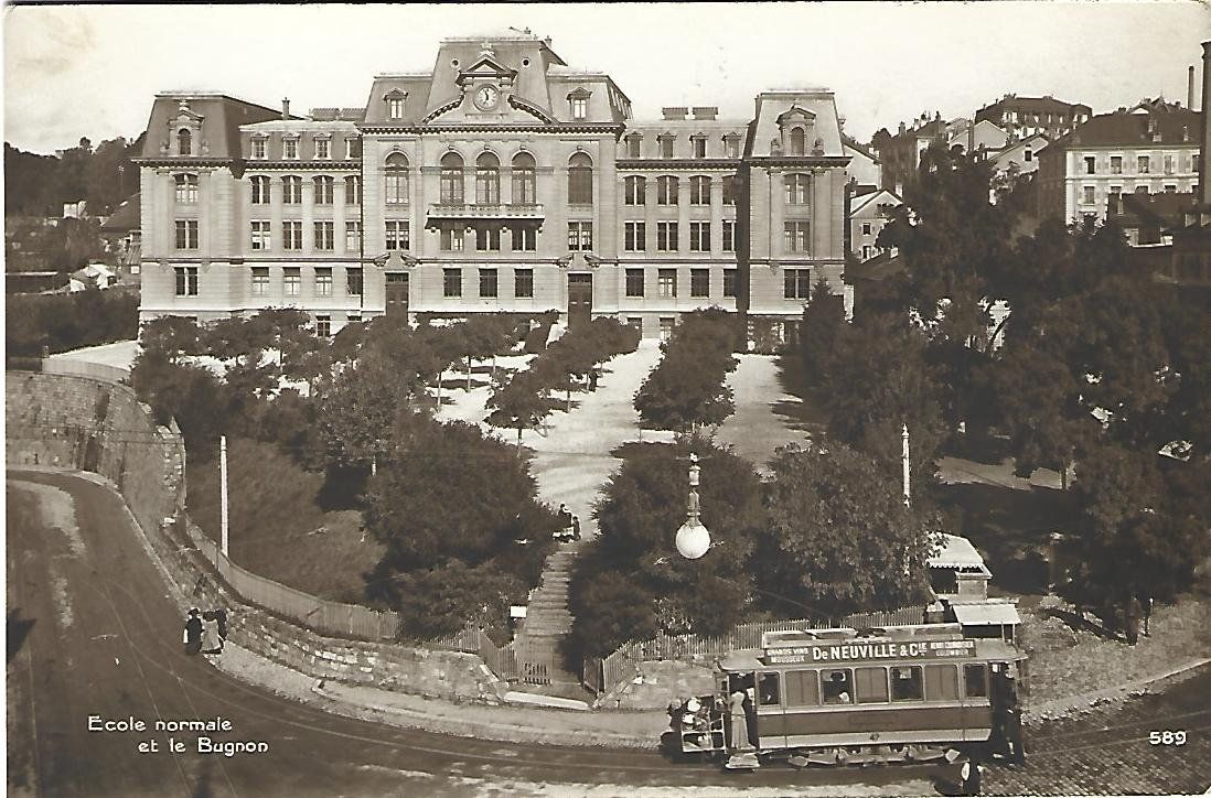Cartes postales: Lausanne Ecole normale e le Bugnon – D'occasion à Wetzikon ZH par Brulu100