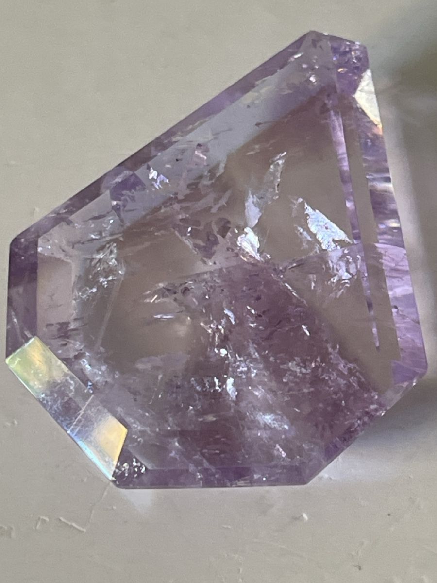 Edelsteine: Einzigartiger Amethyst Edelstein- Handschmeichler. – Gebraucht aus Uster von Arrayo 3
