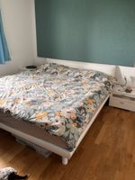 Bett 180 x 200 cm mit Kopfteil und Nachttische inkl Lattenro