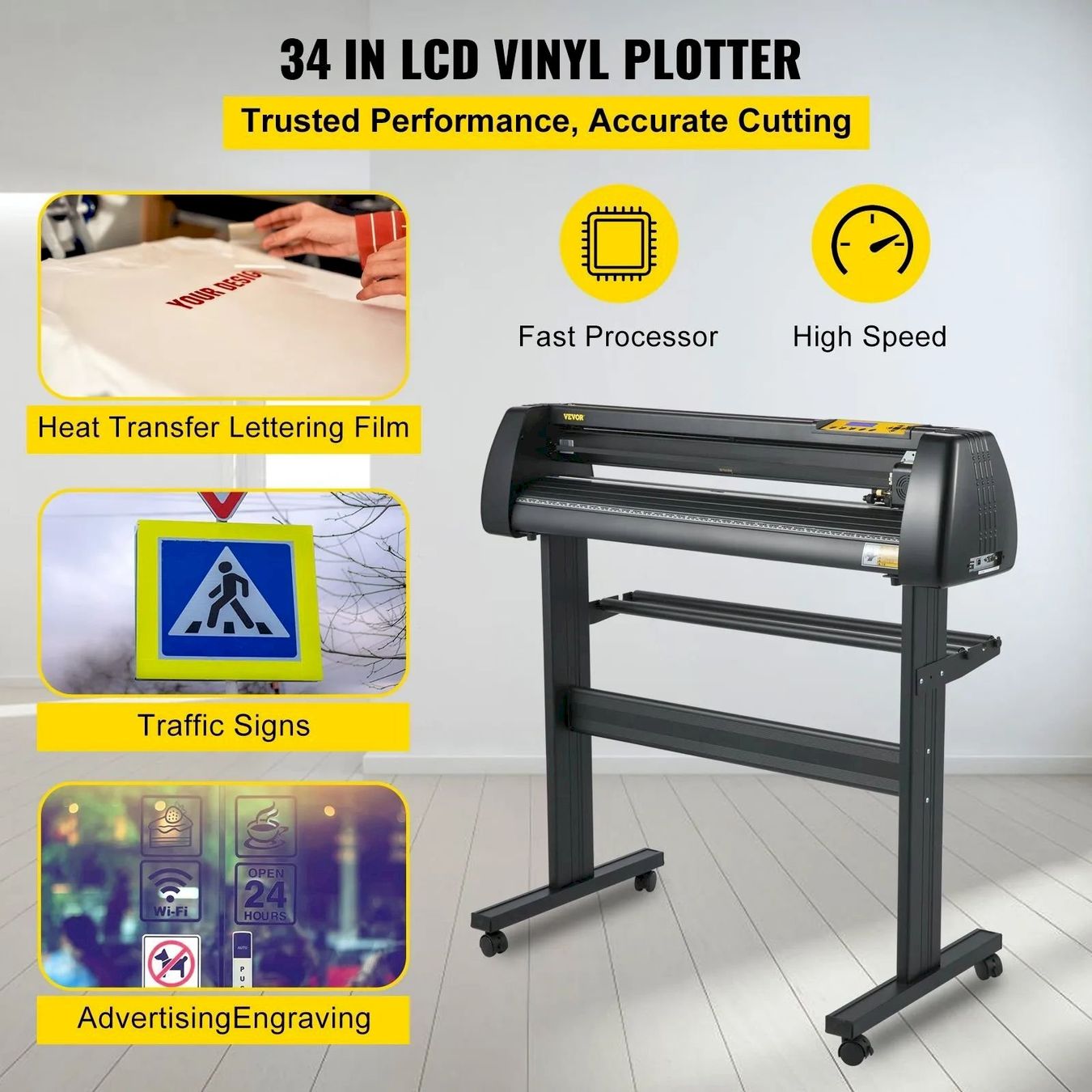 Altra tecnologia per ufficio: VEVOR Vinyl Schneideplotter 870 mm – Nuovo e nell'imballaggio originale da Bottighofen venduto da zaap 2