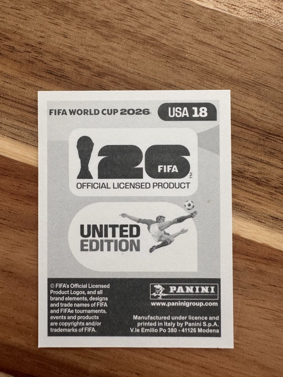 Panini Sammelbilder & Trading cards: Panini - WM 2026 - USA 18 - Sticker – Neu (gemäss Beschreibung) aus Wetzikon ZH von thayreen 1