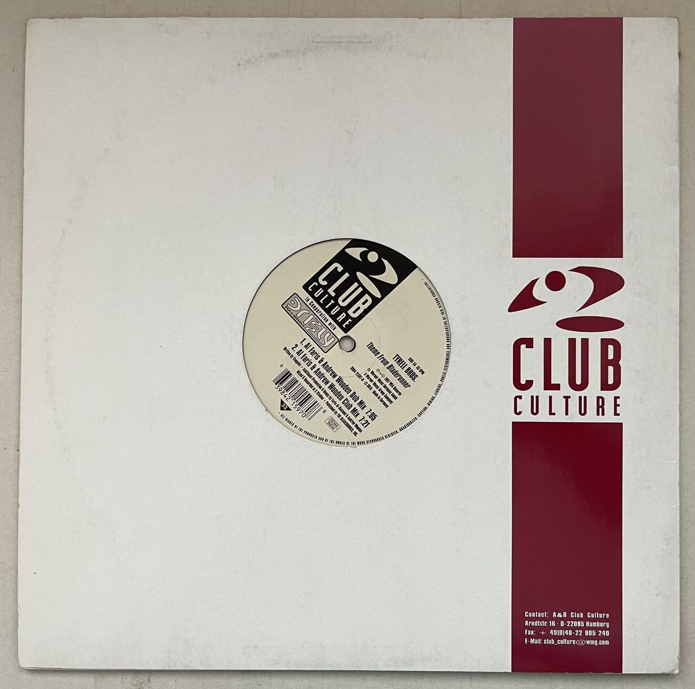 Schallplatten: Tyrell Bros. – Theme From Bladerunner (1997, Vinyl) – Gebraucht aus Oftringen von Vucki 2