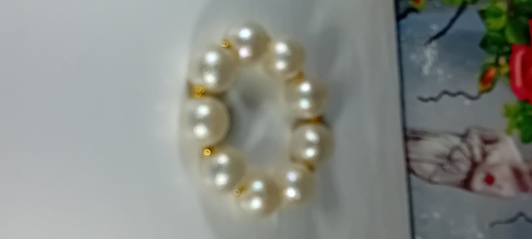 Bracelets: armband modeschmuck,,weiss,,,matt,,,elastisch – D'occasion à Basel par bij_5hqd 2