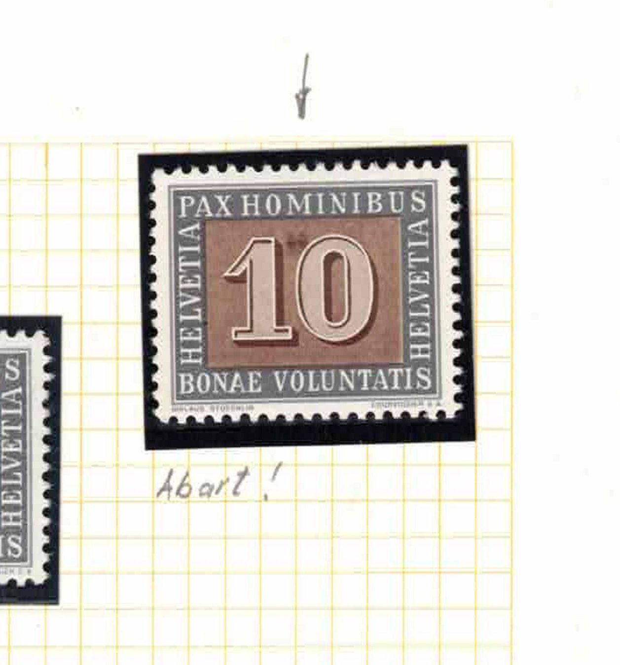 Tous les timbres: Postfrischer** PAX - Satz mit Abart !!! – D'occasion à Bibern SH par Heinibuehrer