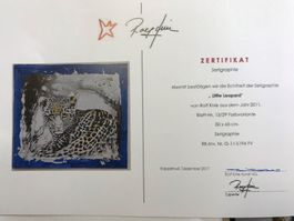 Rolf Knie, Serigraphie "Little Leopard"