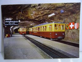 Postkarte "JB BDhe 2/4 mit original Stempel Jungfraujoch"