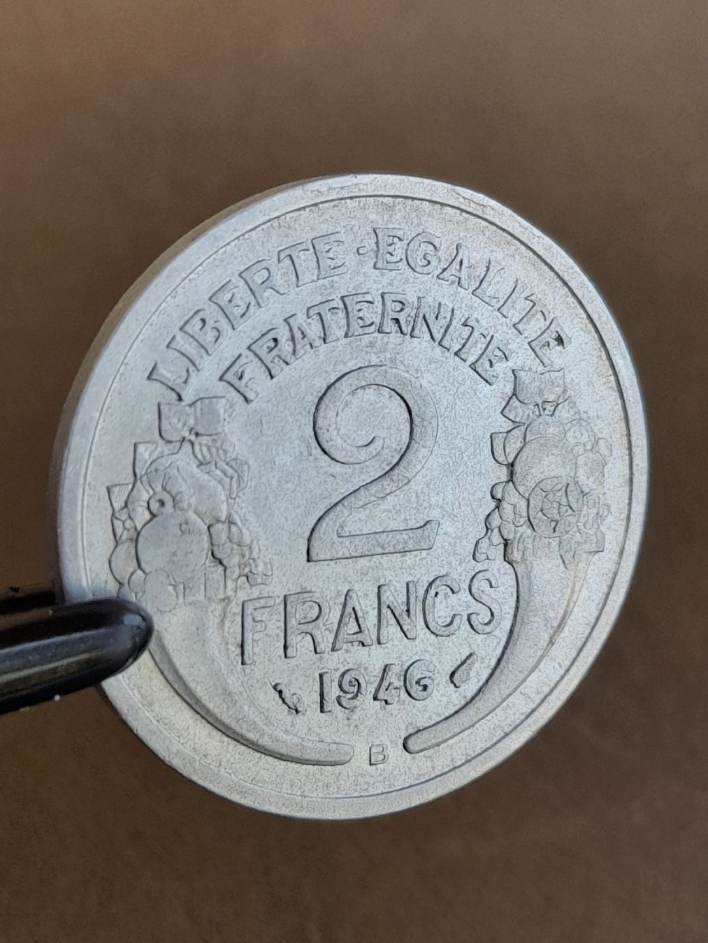 Alle Münzen: 2 Francs 1946 b Frankreich  – Gebraucht aus Basel von Basel_20