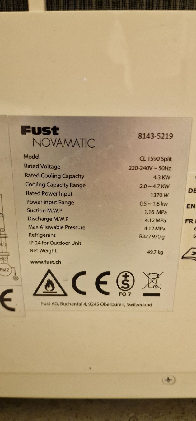 Novamatic Klimageräte: Split Klimaanlage – Gebraucht aus Liestal von adv_7jk9 7