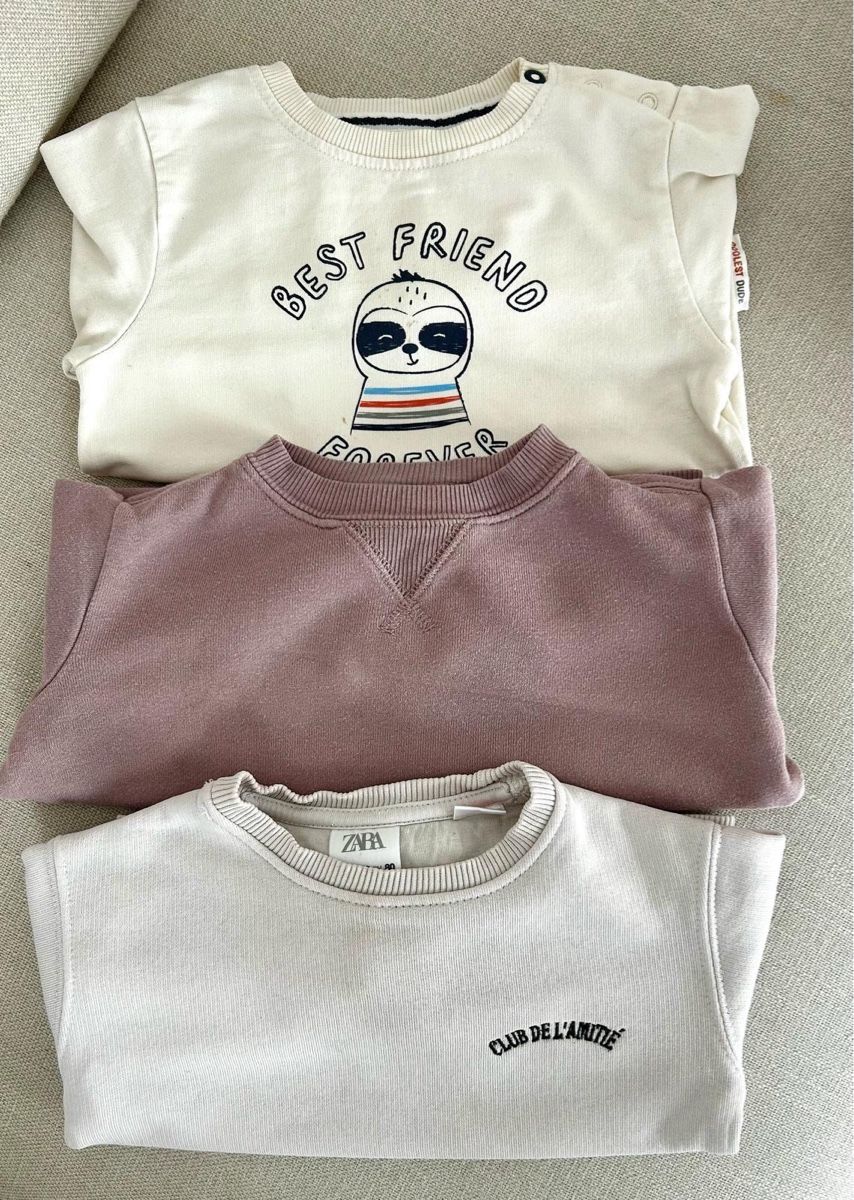 Lotti & Set di vestiti: Kid’s sweatshirts x 3, size 80 – Usato da Köniz venduto da A.S_08911181