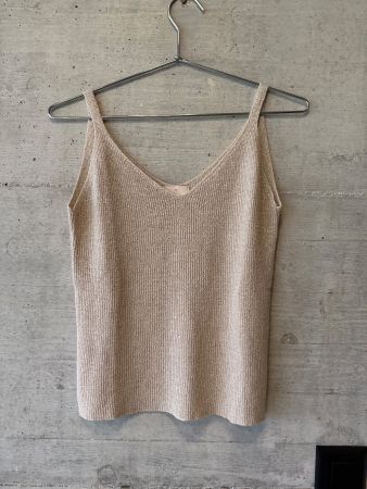 Lurex Top mit Trägern