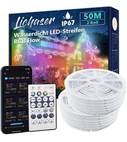 Lichaser 50m Outdoor RGB+IC LED Strip Wasserdicht