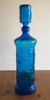 Bouteille en verre/Glasflasche blau/ Bottiglia in vetro blu