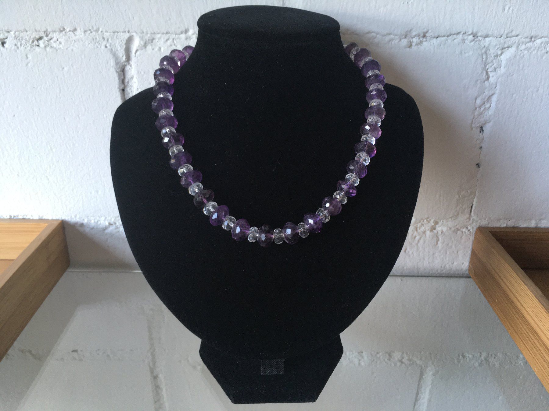 Catenine: TOP22°° AMETHYST/BERGKRISTALL  FACETTIERT  LÄNGE 41cm – Nuovo (secondo la descrizione) da Aesch ZH venduto da LiquidAktion 7