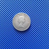 25 Cents Canada 1964 en argent