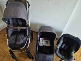 ABC Design Samba Kinderwagen mit Babyschale und Babywanne