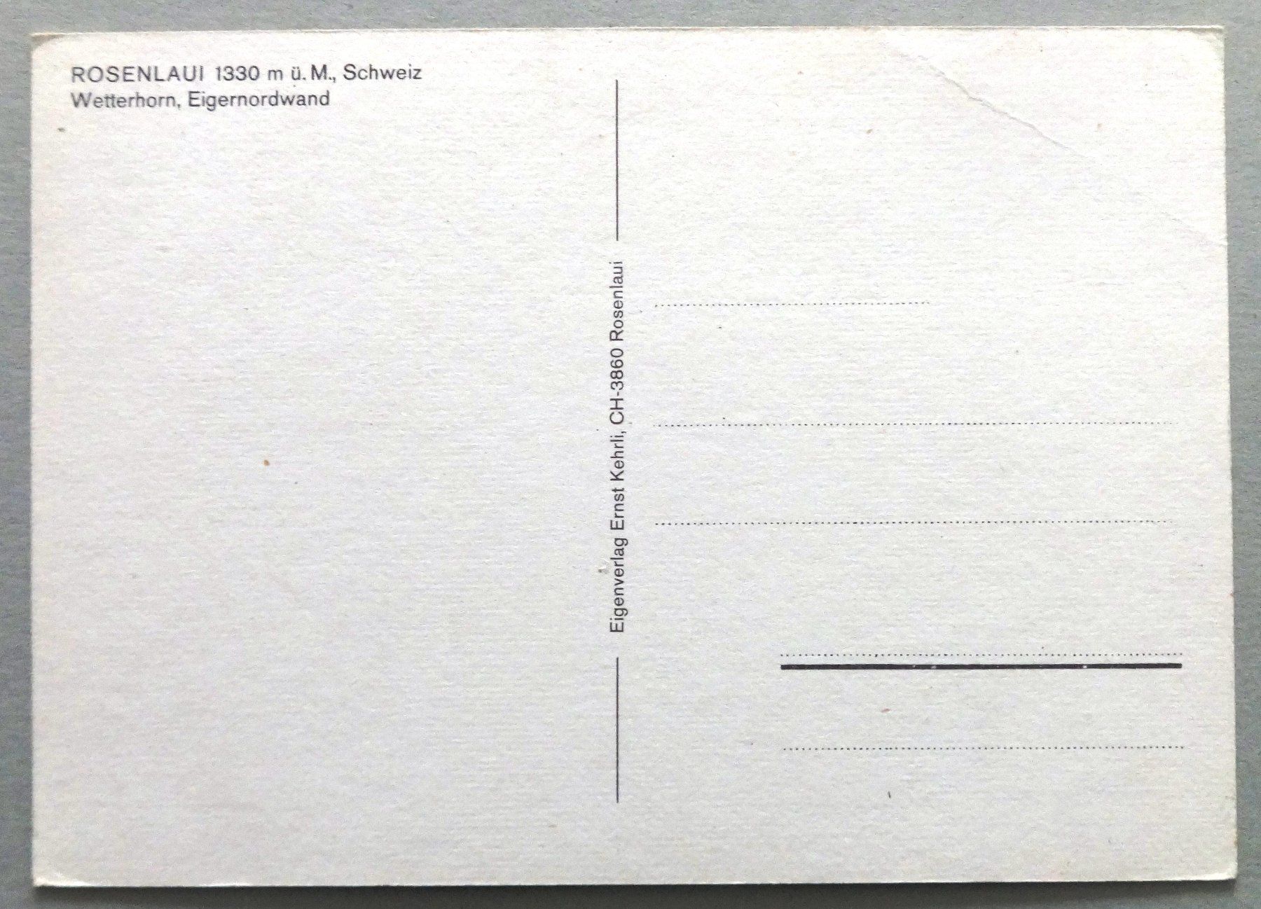 Cartes postales: Rosenlaui 1330 m ü.M. – D'occasion à Fétigny par Billy2miny 1