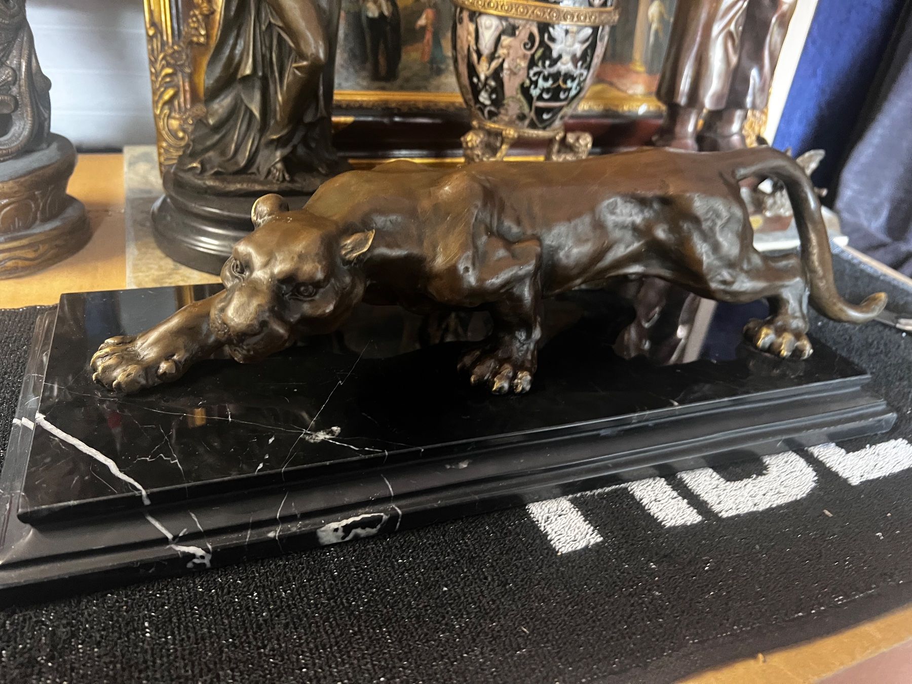 Sculture & Statue: Imponente Panther Bronze Figur 8.5Kg.Top – Usato da Oberengstringen venduto da Cici7 1