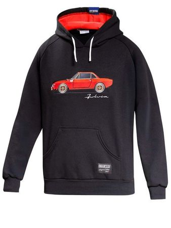 Lancia Fulvia Hoodie Original bestickt Gr. XL, Baumwolle 90%