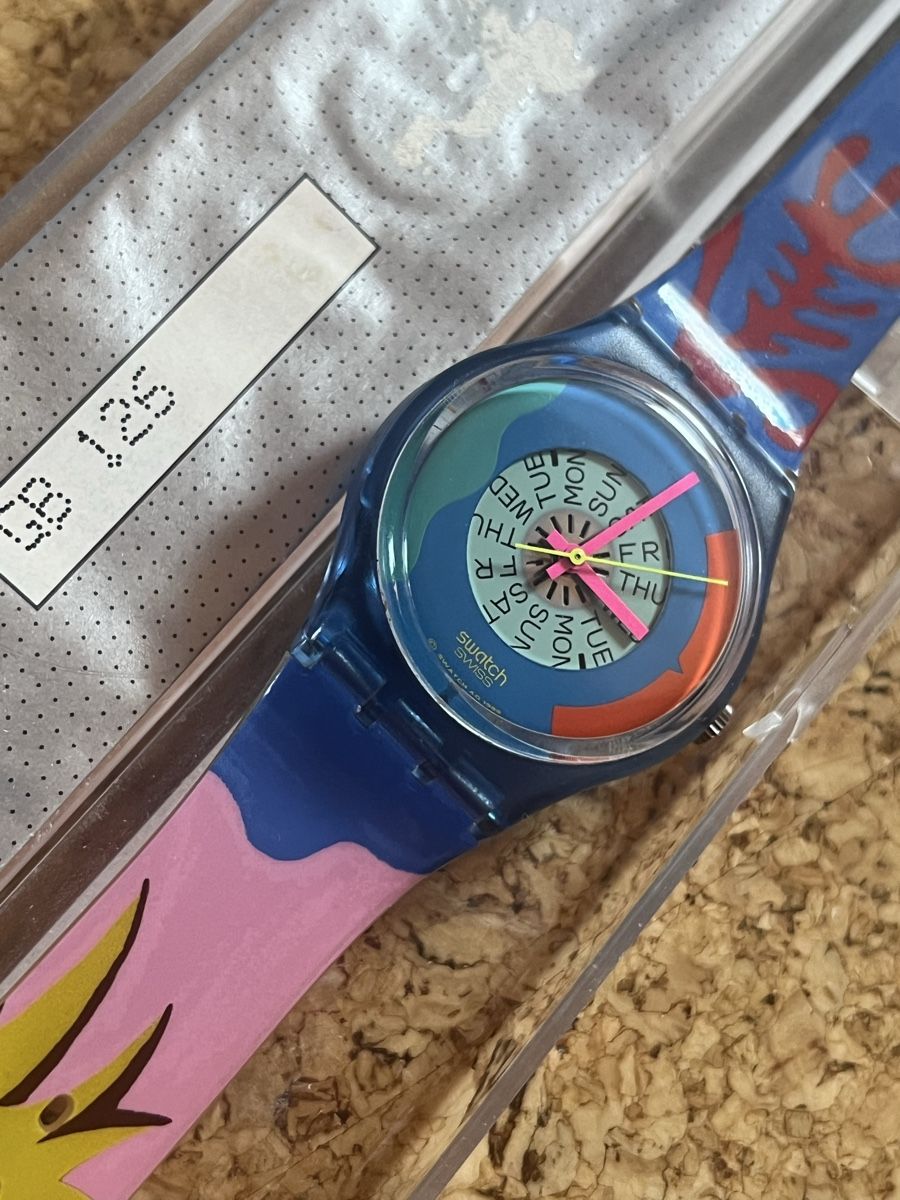 Swatch Uhren: Swatch Uhr Datum FARBIG – Gebraucht aus Laufen von belleskulptur 4