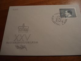 Liechtenstein FDC 5.- Marke 1963, Regierungsjubiläum