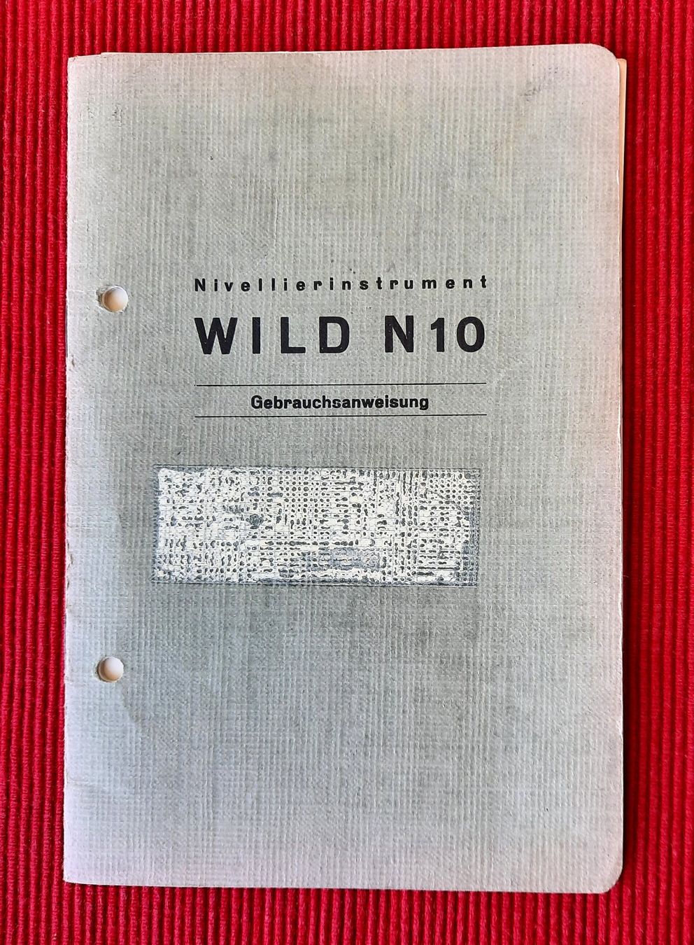 Wild Misurare: Nivelliergerät Wild N10 mit Stativ, Gebrauchsanweisung – Usato da Wetzikon ZH venduto da Frischbach 4