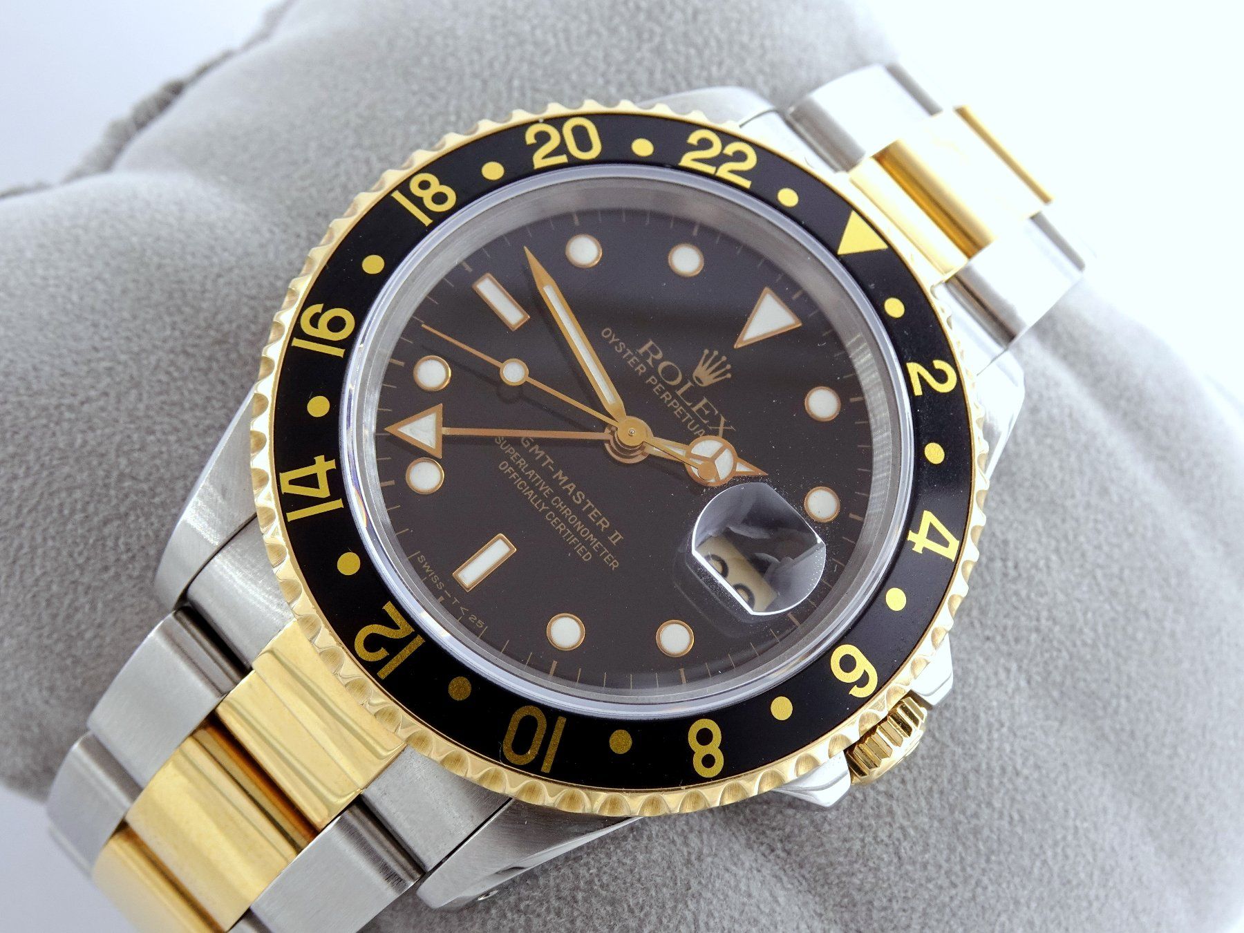 Rolex Orologi: ROLEX GMT MASTER II 18K/SS 1995 REF 16713 AUTOMATIK HERREN – Usato da Zürich venduto da SWISSTIMEARTS-AG 2