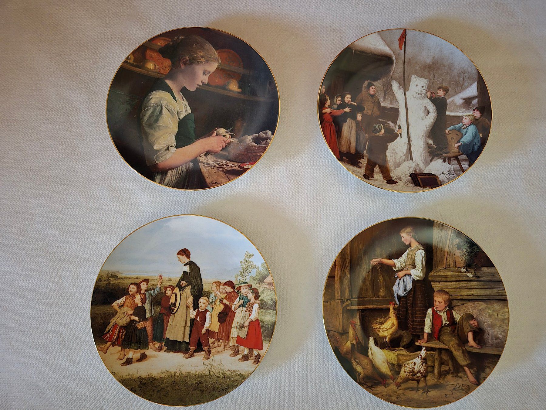 Teller: Langenthaler Sammelteller mit Motiven von Albert Anker – Neu (gemäss Beschreibung) aus Fehraltorf von Konk 3
