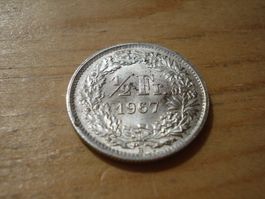 (D2) 1/2 Franken 1967 UNZ-STGL