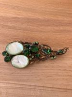 Vintage Brosche grün
