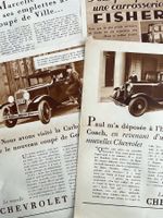 Chevrolet - 4 Alte Werbungen / Anciennes publicités 1930/32